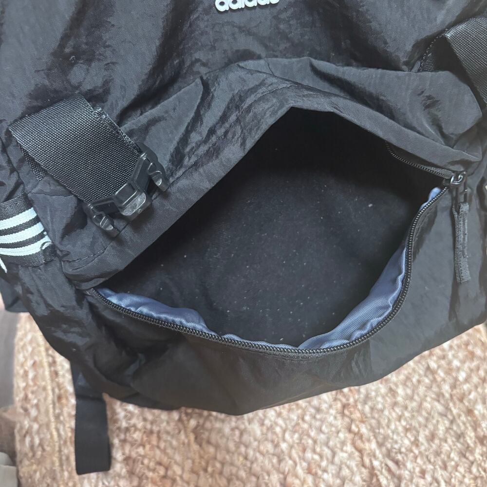 adidas Yola Black Convertible Roll-Top Utilitarian Gorpcore Streetwear Backpack - Picture 5 of 6
